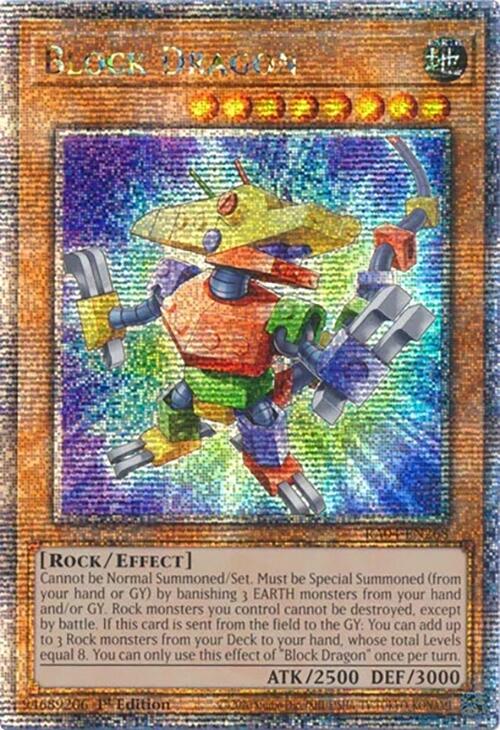 Block Dragon [RA04-EN268] Quarter Century Secret Rare | Gam3 Escape
