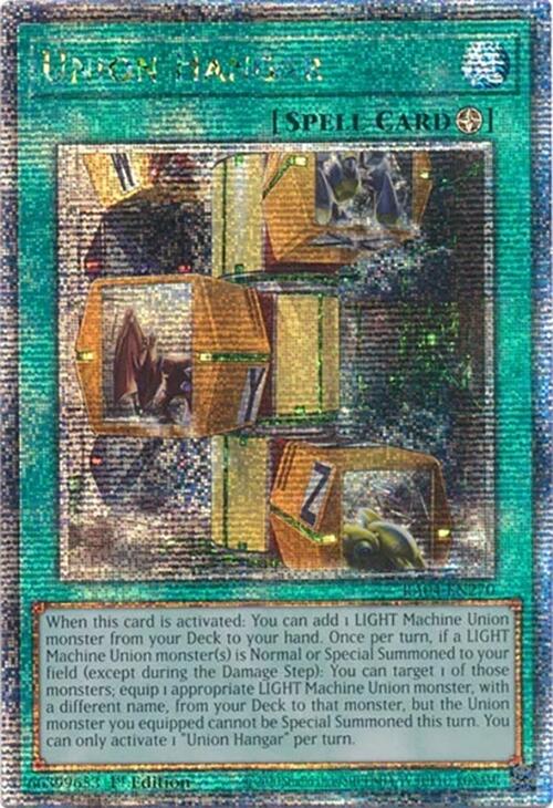 Union Hangar [RA04-EN270] Quarter Century Secret Rare | Gam3 Escape