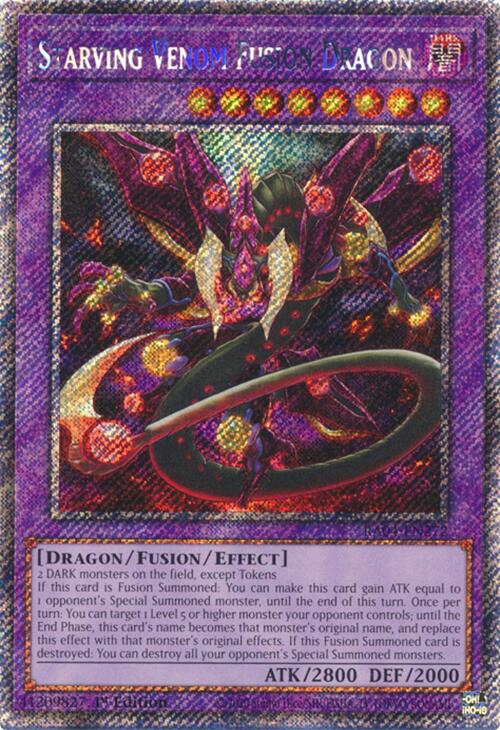 Starving Venom Fusion Dragon [RA04-EN272] Platinum Secret Rare | Gam3 Escape