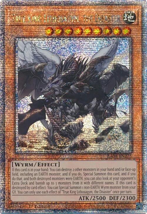 True King Lithosagym, the Disaster [RA04-EN275] Quarter Century Secret Rare | Gam3 Escape