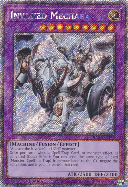 Invoked Mechaba [RA04-EN279] Platinum Secret Rare | Gam3 Escape