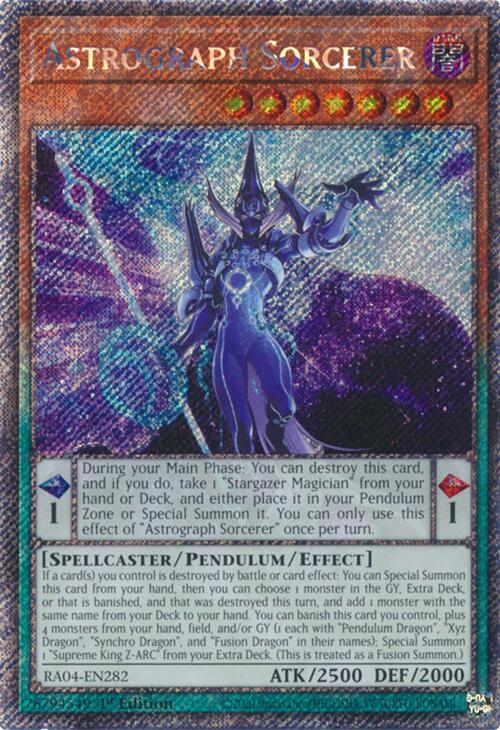 Astrograph Sorcerer [RA04-EN282] Platinum Secret Rare | Gam3 Escape