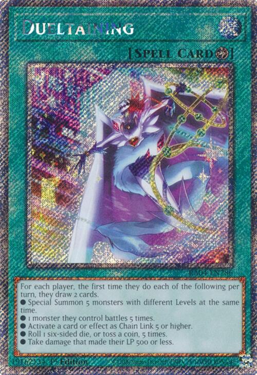 Dueltaining [RA04-EN286] Platinum Secret Rare | Gam3 Escape