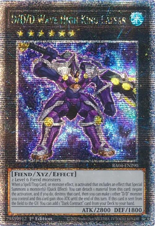 D/D/D Wave High King Caesar [RA04-EN290] Quarter Century Secret Rare | Gam3 Escape