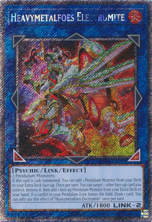 Heavymetalfoes Electrumite [RA04-EN292] Platinum Secret Rare | Gam3 Escape