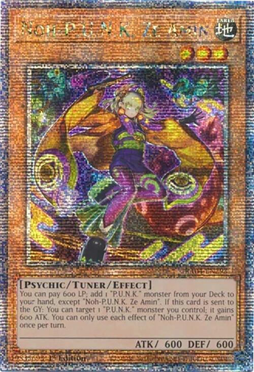 Noh-P.U.N.K. Ze Amin [RA04-EN293] Quarter Century Secret Rare | Gam3 Escape