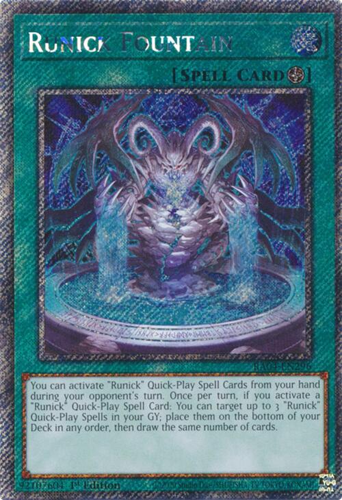 Runick Fountain [RA04-EN296] Platinum Secret Rare | Gam3 Escape