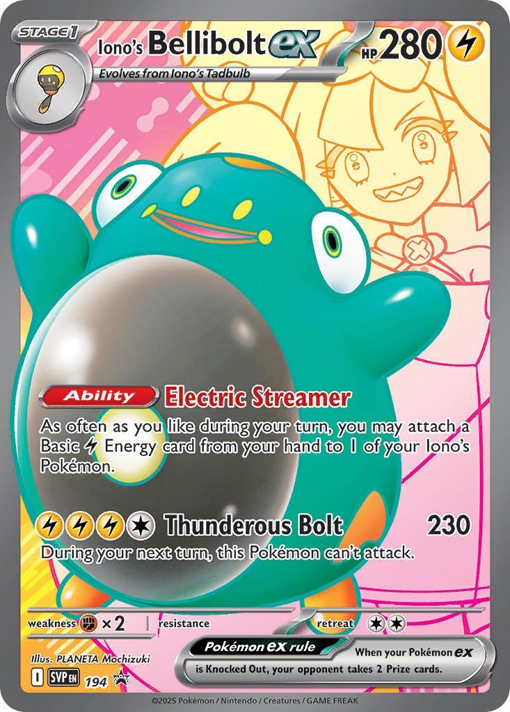 Iono's Bellibolt ex (194) [Scarlet & Violet: Black Star Promos] | Gam3 Escape