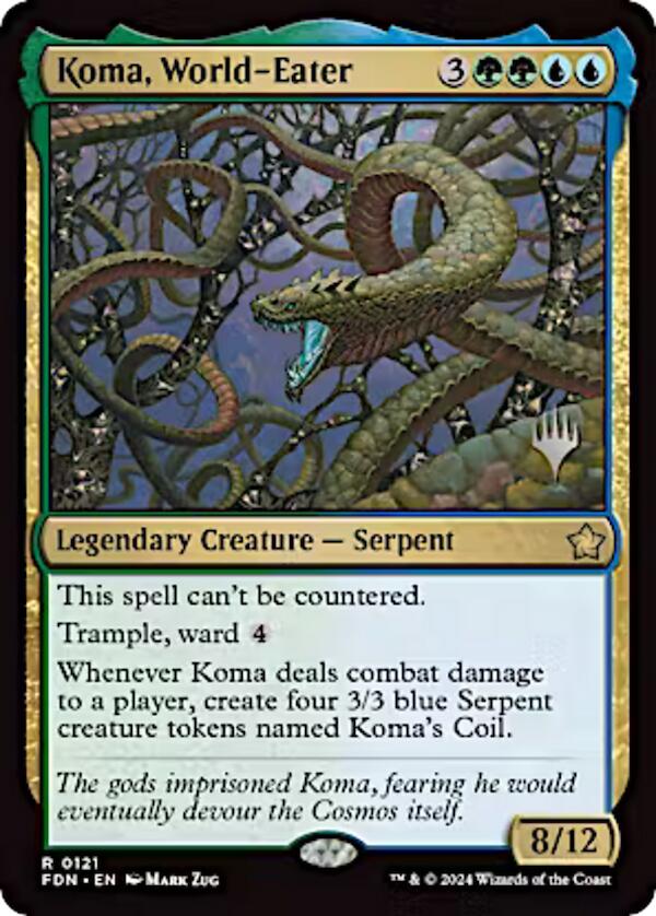Koma, World-Eater (Promo Pack) [Aetherdrift Promos] | Gam3 Escape
