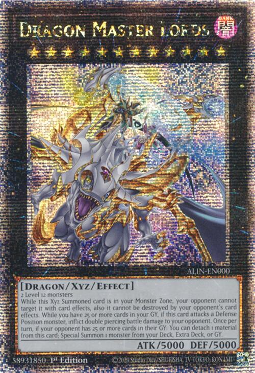 Dragon Master Lords [ALIN-EN000] Quarter Century Secret Rare | Gam3 Escape