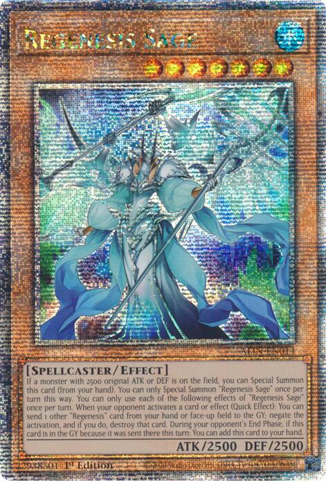 Regenesis Sage [ALIN-EN014] Quarter Century Secret Rare | Gam3 Escape