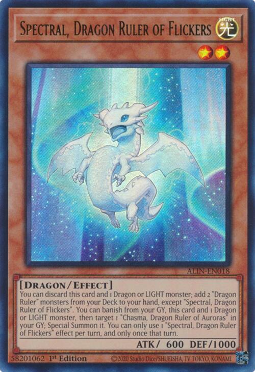 Spectral, Dragon Ruler of Flickers [ALIN-EN018] Ultra Rare | Gam3 Escape