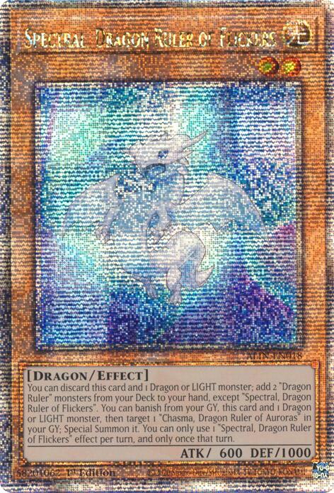 Spectral, Dragon Ruler of Flickers [ALIN-EN018] Quarter Century Secret Rare | Gam3 Escape