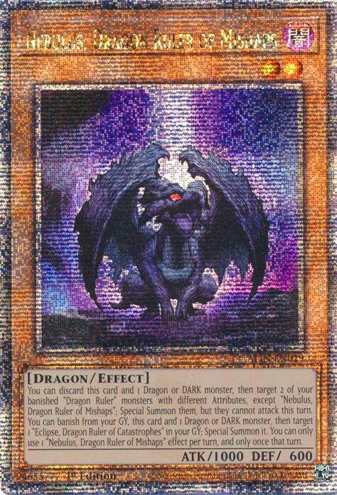Nebulus, Dragon Ruler of Mishaps [ALIN-EN019] Quarter Century Secret Rare | Gam3 Escape
