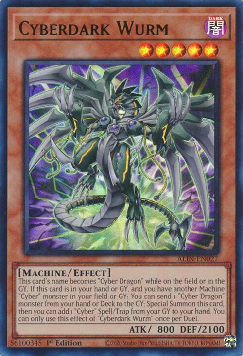 Cyberdark Wurm [ALIN-EN027] Ultra Rare | Gam3 Escape