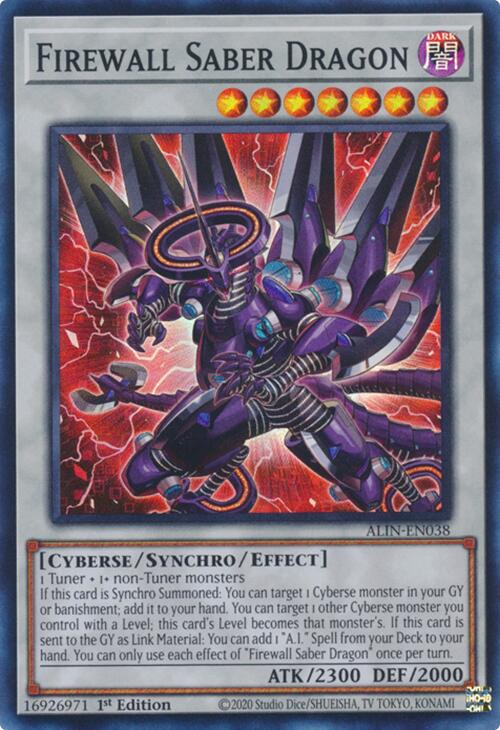 Firewall Saber Dragon [ALIN-EN038] Super Rare | Gam3 Escape