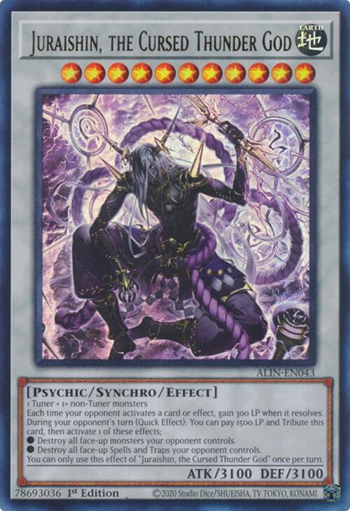 Juraishin, the Cursed Thunder God [ALIN-EN043] Ultra Rare | Gam3 Escape