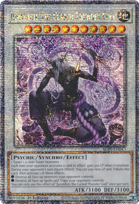 Juraishin, the Cursed Thunder God [ALIN-EN043] Quarter Century Secret Rare | Gam3 Escape