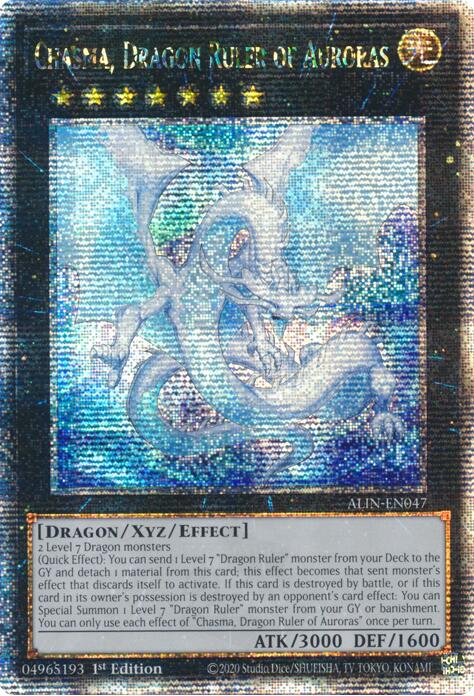 Chasma, Dragon Ruler of Auroras [ALIN-EN047] Quarter Century Secret Rare | Gam3 Escape