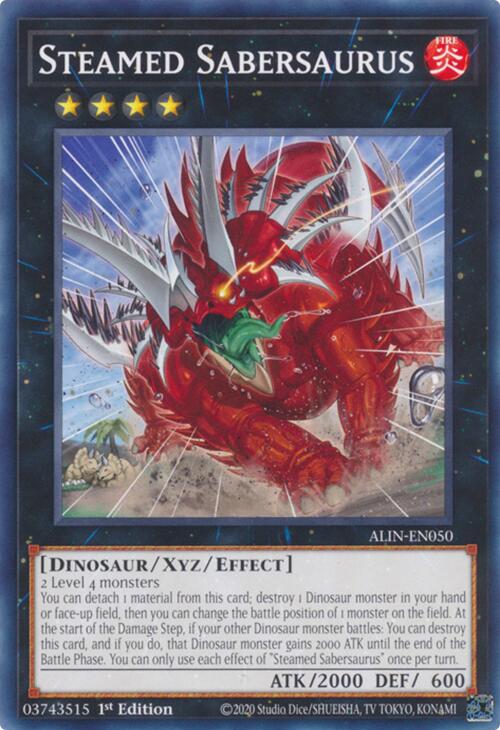 Steamed Sabersaurus [ALIN-EN050] Common | Gam3 Escape