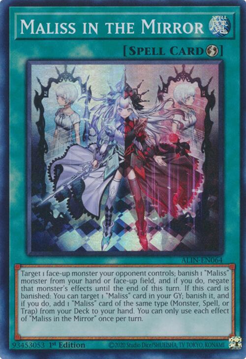 Maliss in the Mirror [ALIN-EN064] Super Rare | Gam3 Escape