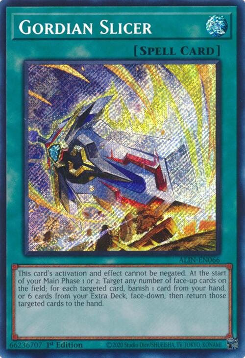 Gordian Slicer [ALIN-EN066] Secret Rare | Gam3 Escape