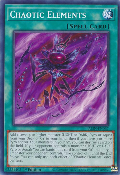 Chaotic Elements [ALIN-EN067] Common | Gam3 Escape