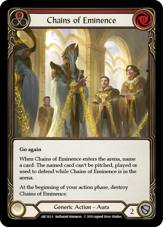 Chains of Eminence [ARC162-S] (Arcane Rising)  1st Edition Rainbow Foil | Gam3 Escape