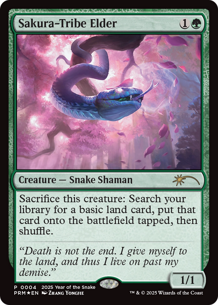 Sakura-Tribe Elder (Year of the Snake 2025) [Standard Showdown Promos] | Gam3 Escape
