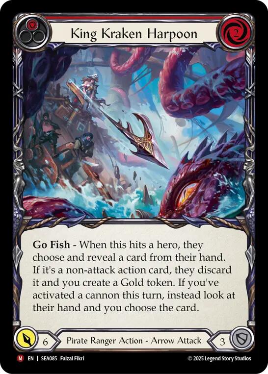 King Kraken Harpoon (Rainbow Foil) [SEA085] (High Seas)  Rainbow Foil | Gam3 Escape