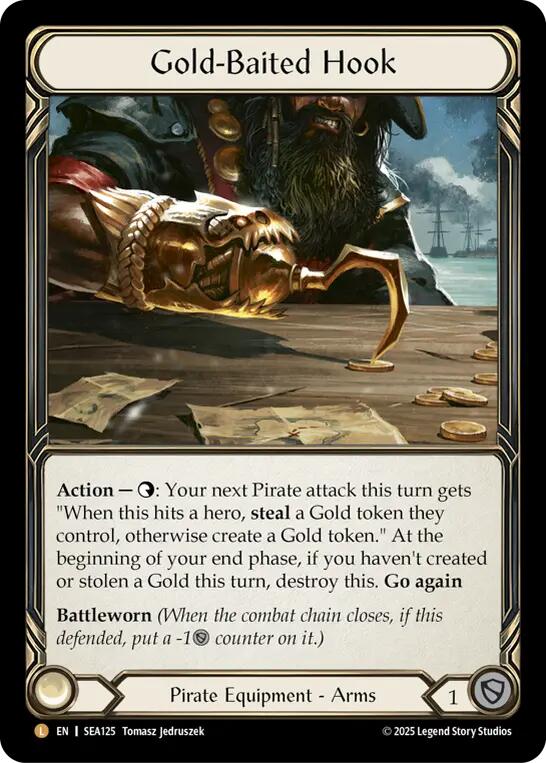 Gold-Baited Hook (Cold Foil) [SEA125] (High Seas)  Cold Foil | Gam3 Escape