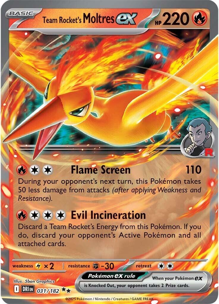 Team Rocket's Moltres ex (031/182) [Scarlet & Violet: Destined Rivals] | Gam3 Escape