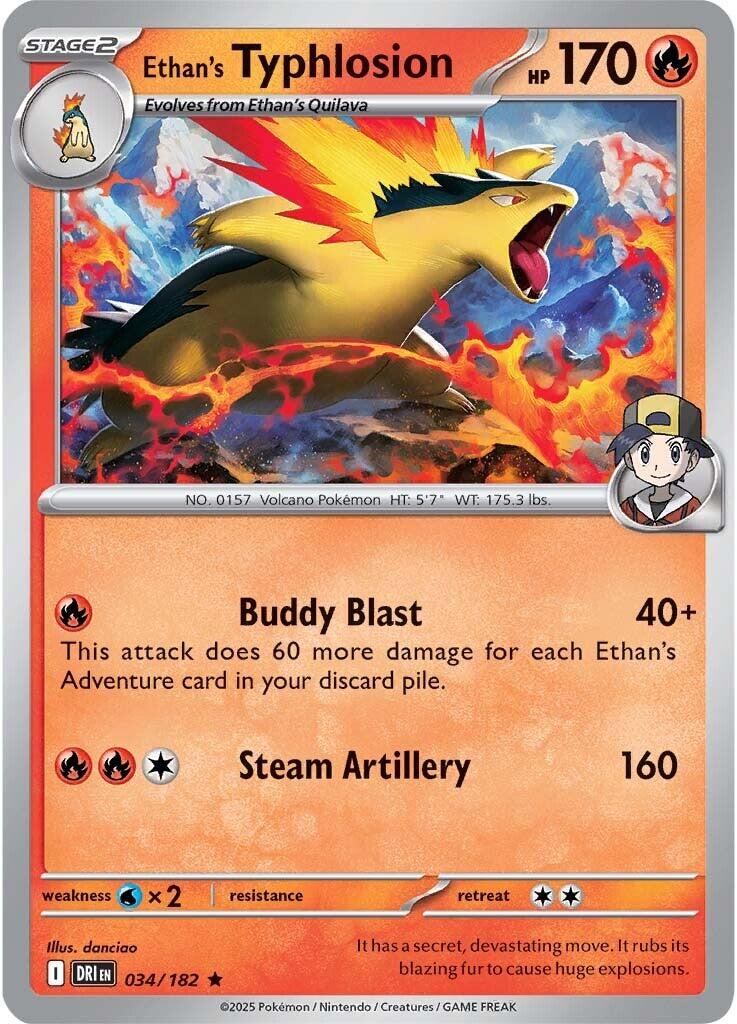 Ethan's Typhlosion (034/182) [Scarlet & Violet: Destined Rivals] | Gam3 Escape