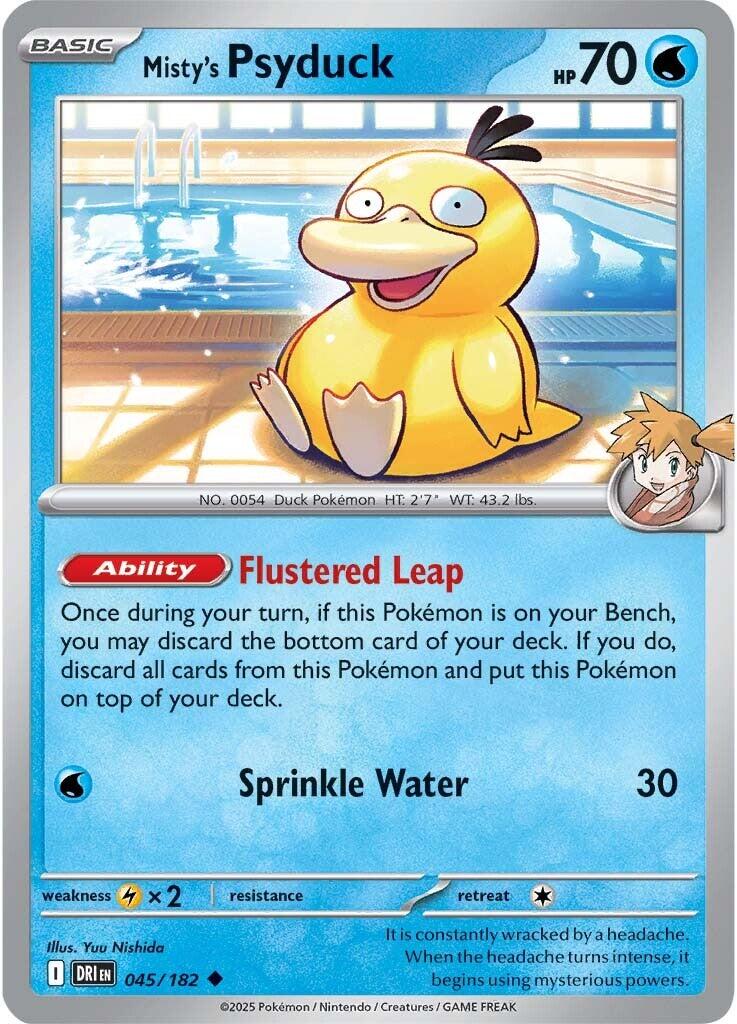 Misty's Psyduck (045/182) [Scarlet & Violet: Destined Rivals] | Gam3 Escape