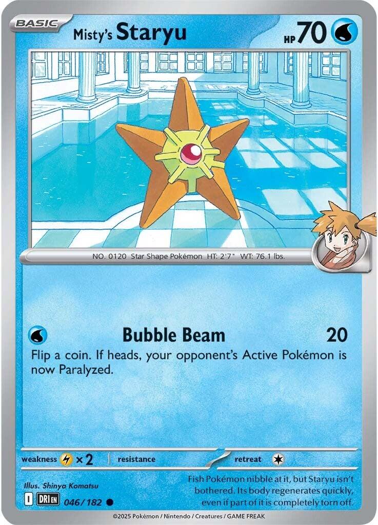 Misty's Staryu (046/182) [Scarlet & Violet: Destined Rivals] | Gam3 Escape