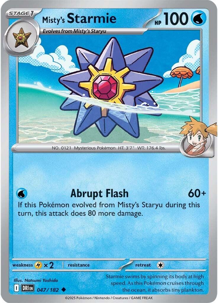 Misty's Starmie (047/182) [Scarlet & Violet: Destined Rivals] | Gam3 Escape