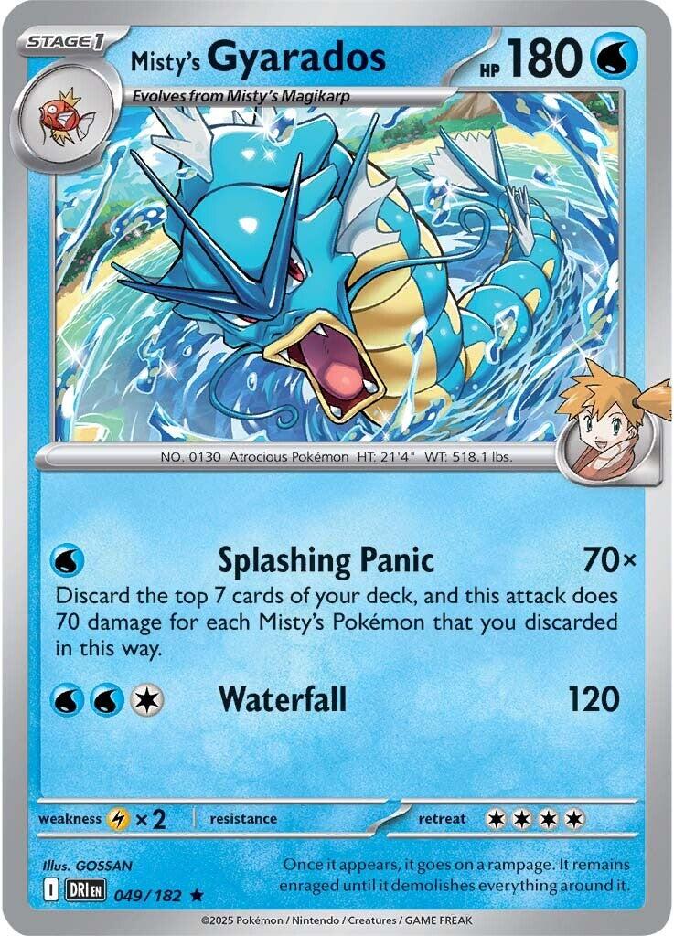 Misty's Gyarados (049/182) [Scarlet & Violet: Destined Rivals] | Gam3 Escape