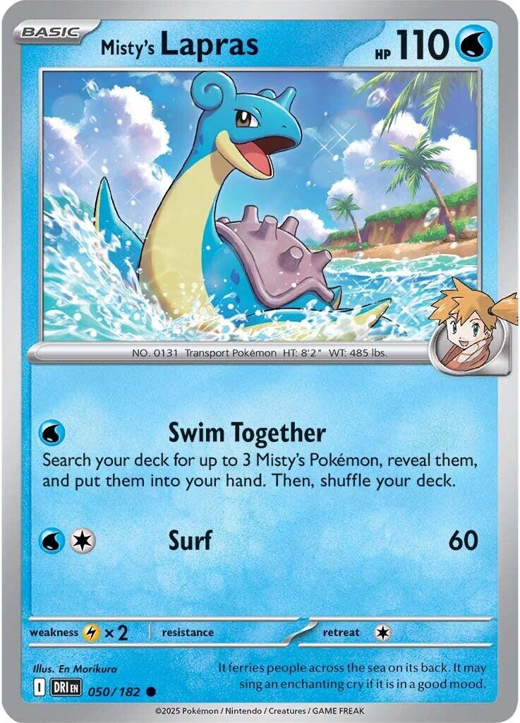 Misty's Lapras (050/182) [Scarlet & Violet: Destined Rivals] | Gam3 Escape