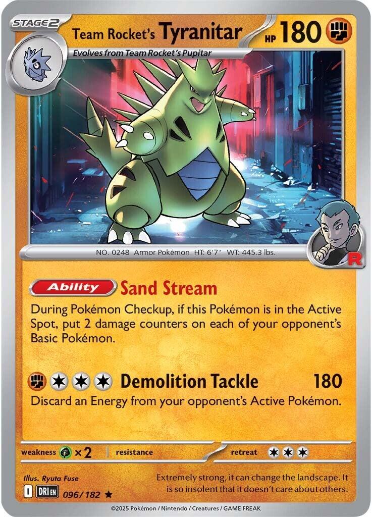 Team Rocket's Tyranitar (096/182) [Scarlet & Violet: Destined Rivals] | Gam3 Escape