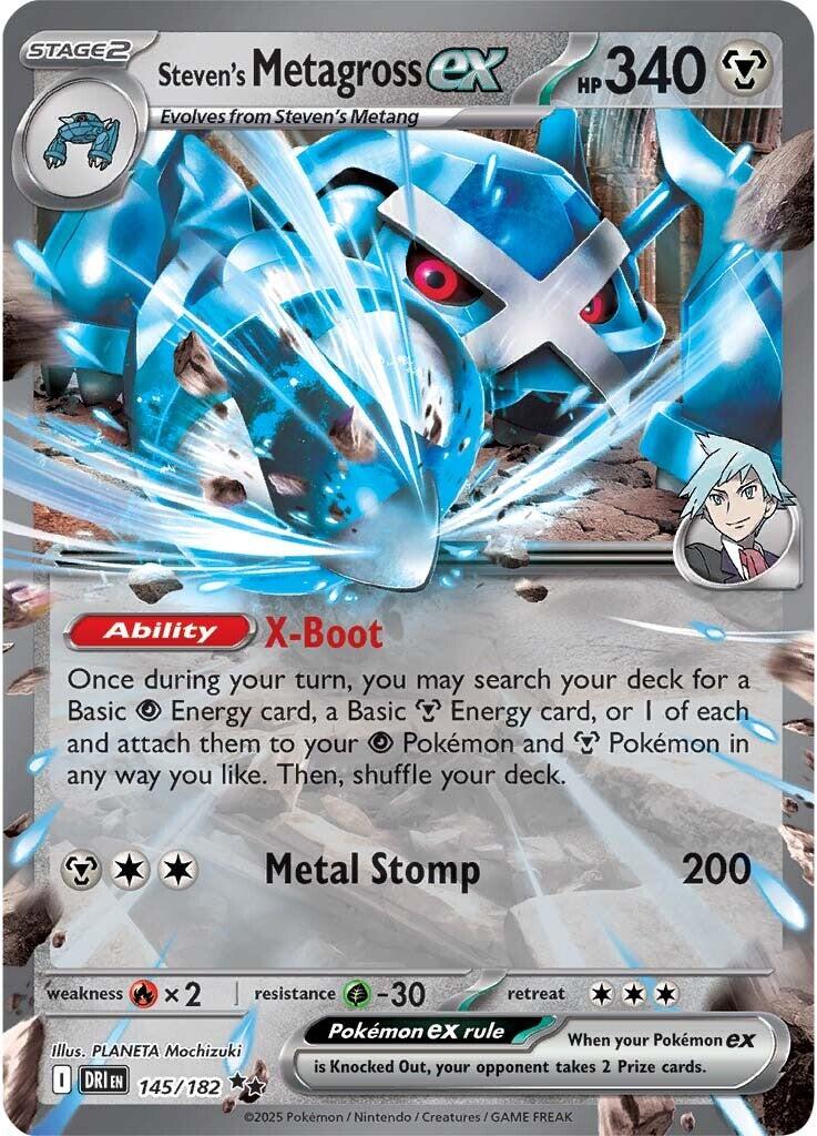 Steven's Metagross ex (145/182) [Scarlet & Violet: Destined Rivals] | Gam3 Escape