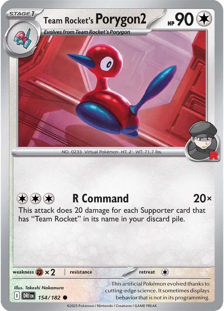 Team Rocket's Porygon2 (154/182) [Scarlet & Violet: Destined Rivals] | Gam3 Escape