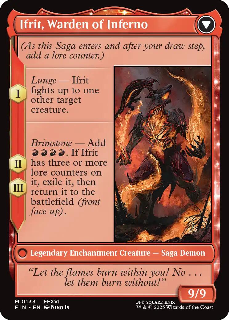 Clive, Ifrit's Dominant // Ifrit, Warden of Inferno [FINAL FANTASY] | Gam3 Escape