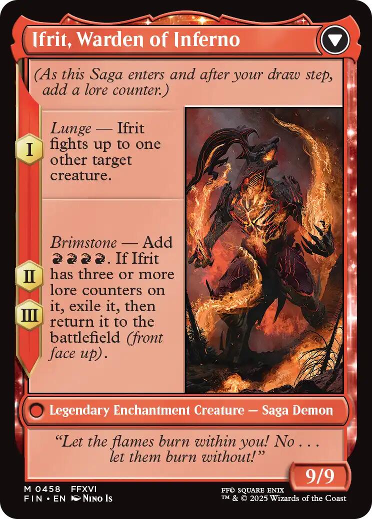 Clive, Ifrit's Dominant // Ifrit, Warden of Inferno (Extended Art) [FINAL FANTASY] | Gam3 Escape