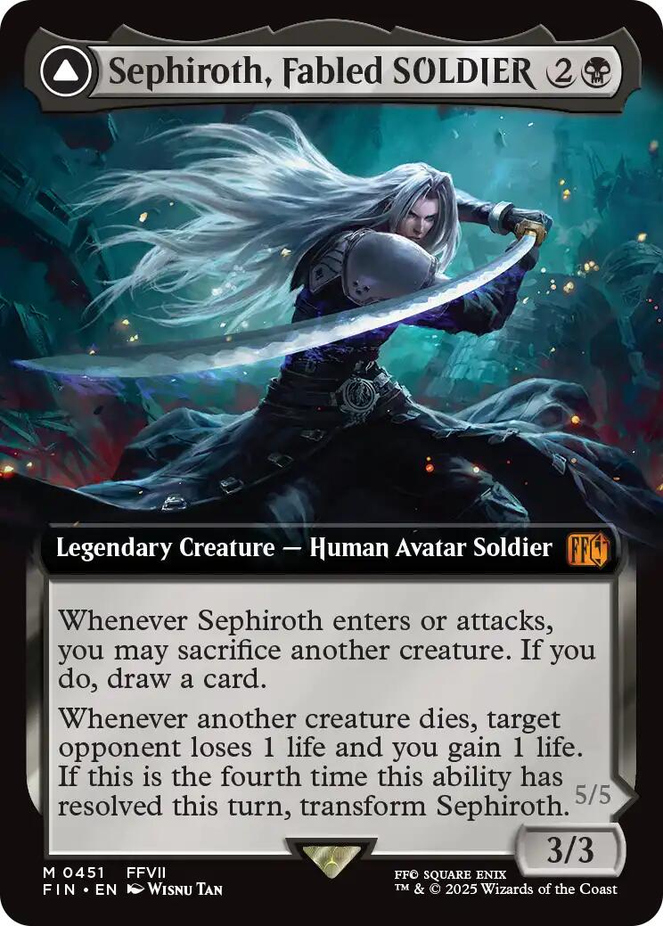 Sephiroth, Fabled SOLDIER // Sephiroth, One-Winged Angel (Extended Art) [FINAL FANTASY] | Gam3 Escape