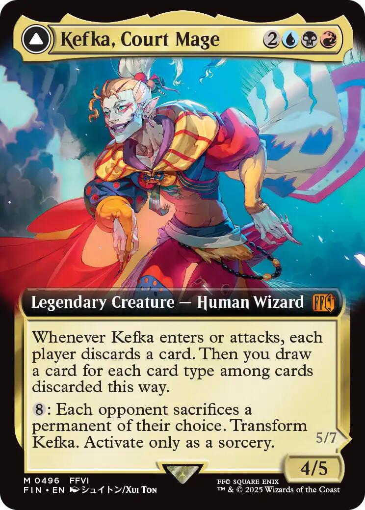 Kefka, Court Mage // Kefka, Ruler of Ruin (Extended Art) [FINAL FANTASY] | Gam3 Escape