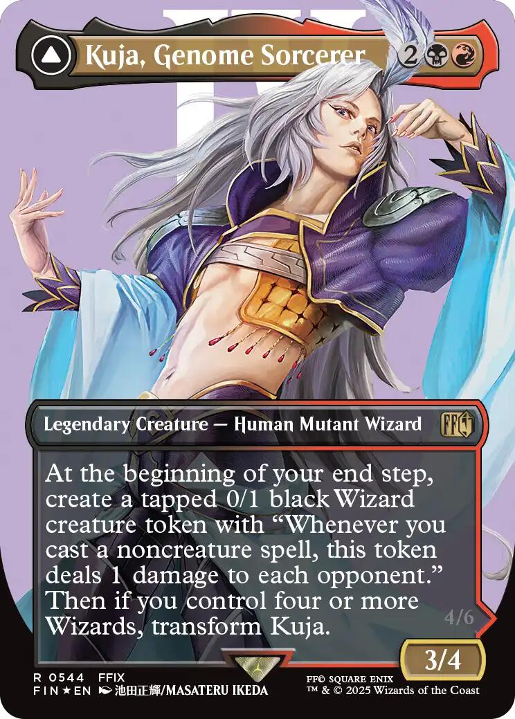 Kuja, Genome Sorcerer // Trance Kuja, Fate Defied (Borderless) (Surge Foil) [FINAL FANTASY] | Gam3 Escape
