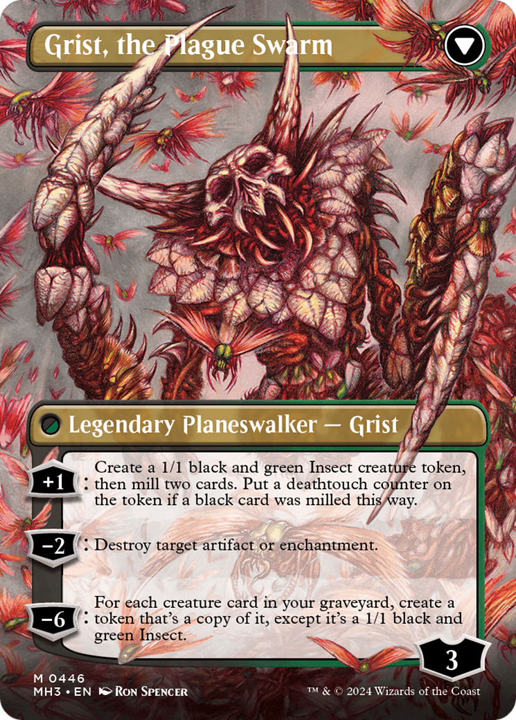 Grist, Voracious Larva // Grist, the Plague Swarm (Borderless) [Modern Horizons 3] | Gam3 Escape