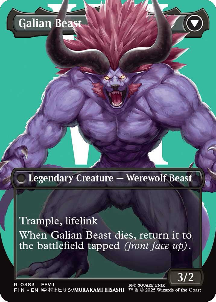 Vincent Valentine // Galian Beast (Borderless) [FINAL FANTASY] | Gam3 Escape