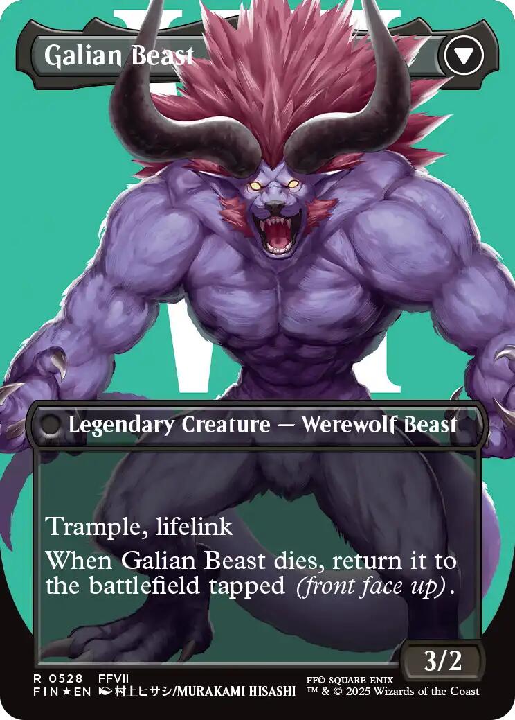 Vincent Valentine // Galian Beast (Borderless) (Surge Foil) [FINAL FANTASY] | Gam3 Escape