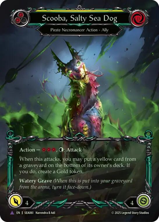 Scooba, Salty Sea Dog (Marvel) [SEA061] (High Seas)  Cold Foil | Gam3 Escape
